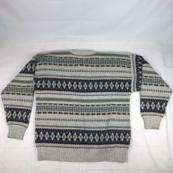 Vintage Peconic Bay Traders Men’sxLarge Thick Knit Cotton Grandpa‎ Sweater USA - Picture 9 of 9